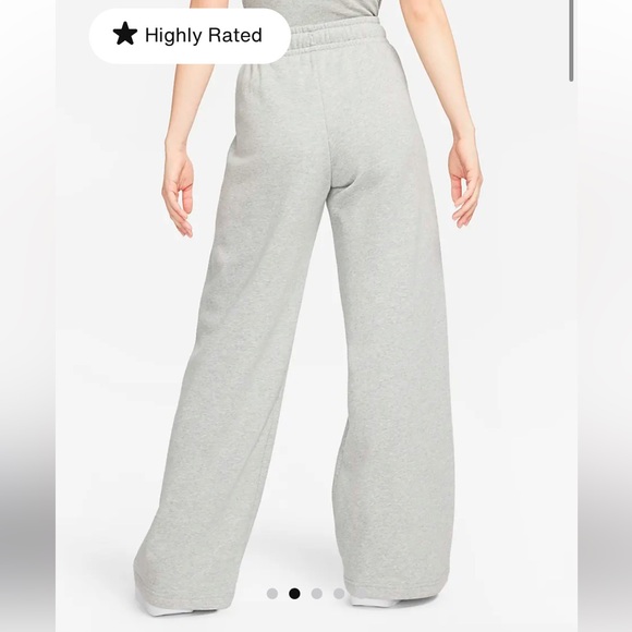 NWT Nike Sz 1X Women’s Grey Standard Fit Mid Rise Full Length Sweatpants Ret $60 - Picture 2 of 16